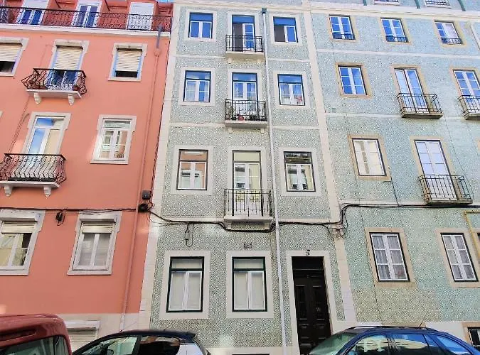 Appartement White & Blue Vintage In Graca Lissabon