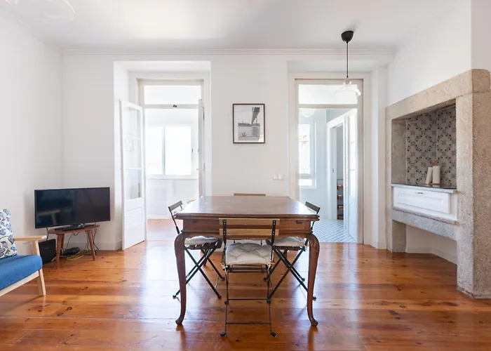 Appartement White & Blue Vintage In Graca Lissabon