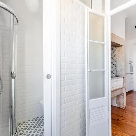 Apartment White & Blue Vintage In Graca *