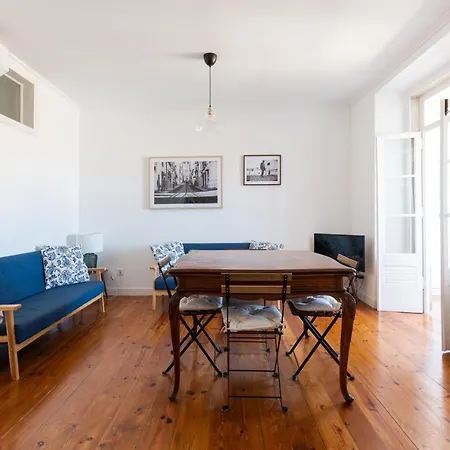 Apartment White & Blue Vintage In Graca *